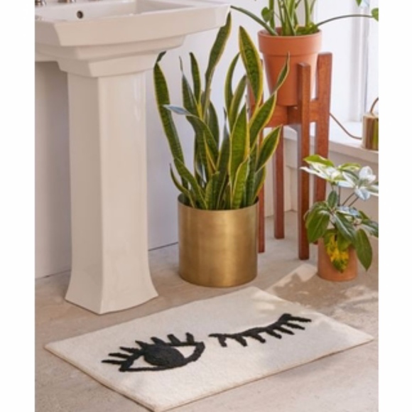 Urban Outfitters Other - Winky Eye Bath Mat - Black At Urban Outfitters